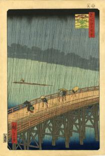 Hiroshige, vue d'Edo, 1857