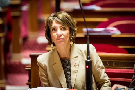 Marisol Touraine, ministre des Affaires sociales et de la Santé au Sénat, Paris, le 29 septembre...