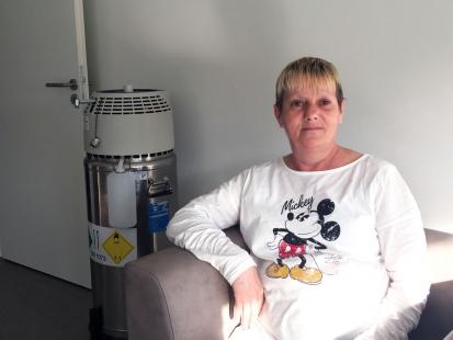En rééducation respiratoire, Claudine Jamlin a apprécié l'hôtel hospitalier pour son calme