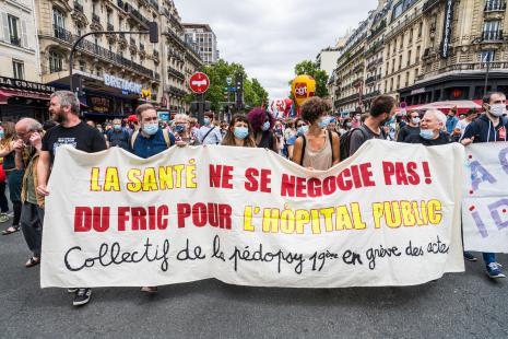 anifestation des soignants, Paris le 30 juin 2020. 